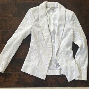 Guess White Lace Women's Blazer